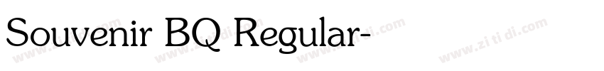 Souvenir BQ Regular字体转换